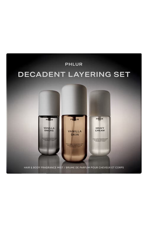 Phlur Decadent Body Mist Layering Set $65 Value In Transparent