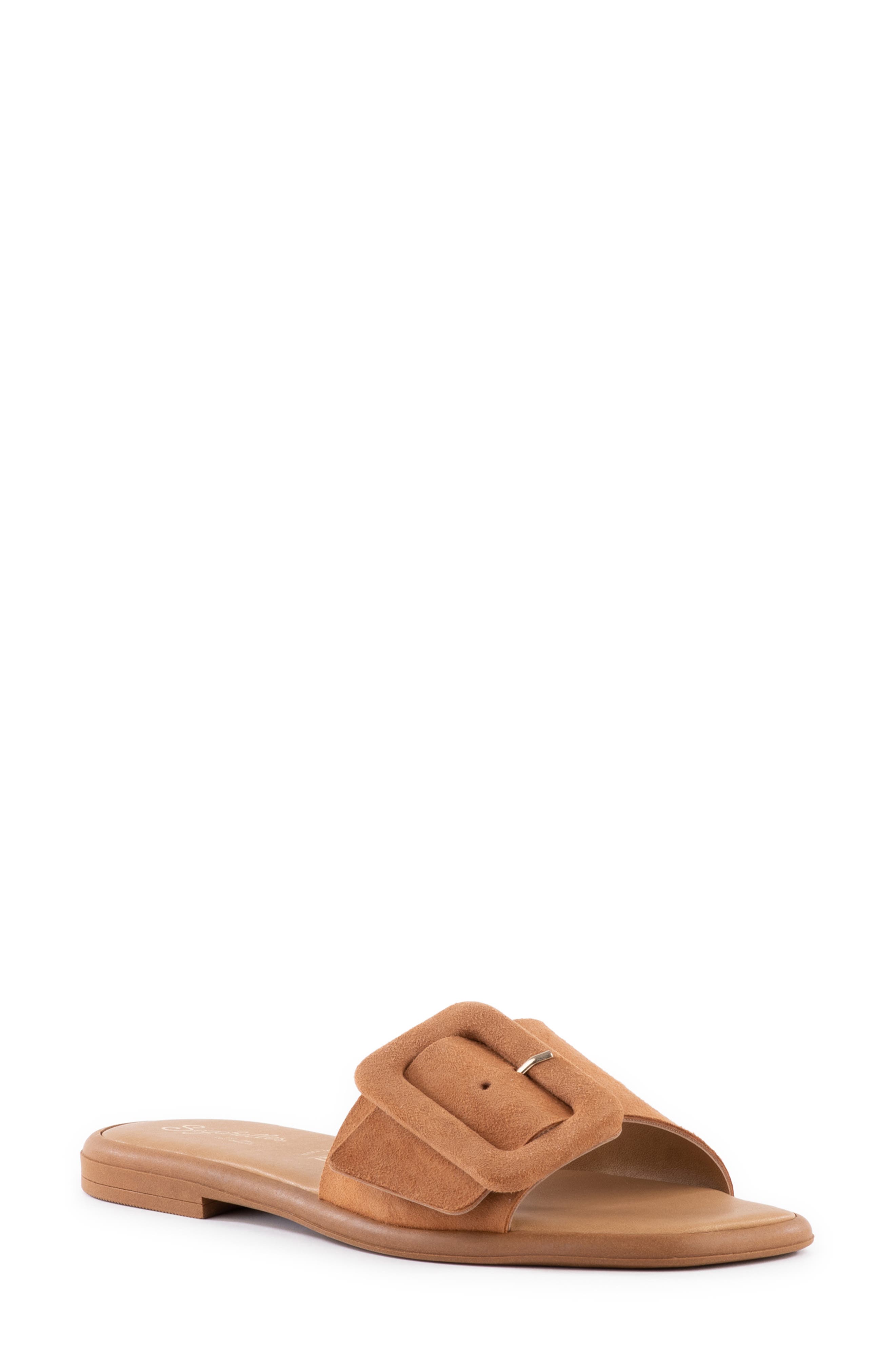 Manhattan Slide Sandal, Main, color, TAN