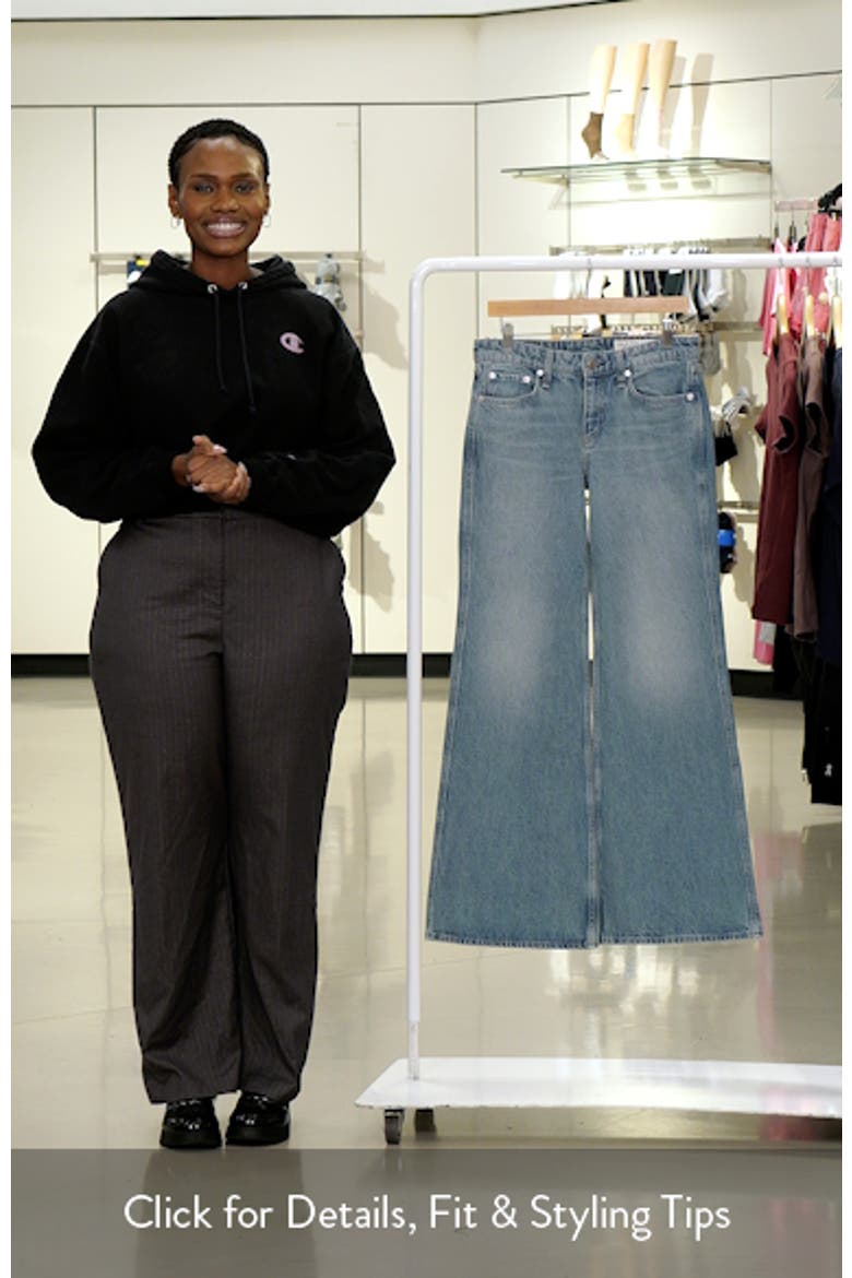 Josie Low Rise Relaxed Flare Jeans video