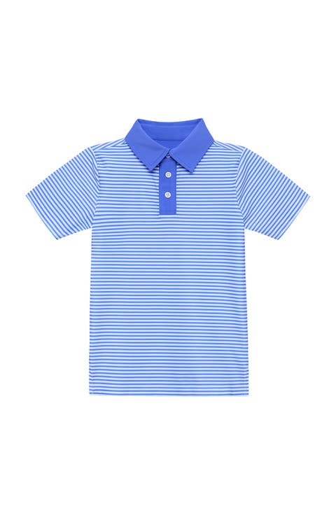 Boys Thin Stripe Polo Shirt (Toddler, Little Kid & Big Kid)