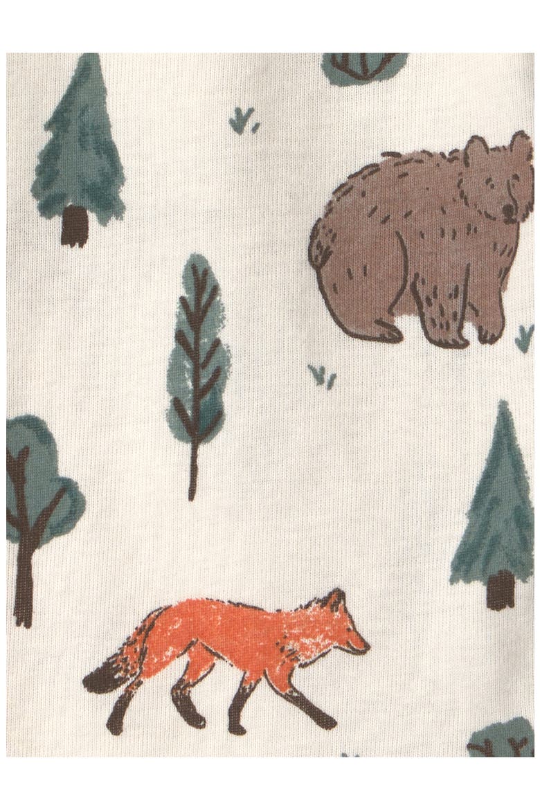 2-Pack Assorted Organic Cotton Bodysuits, Alternate, color, LP WOODLAND