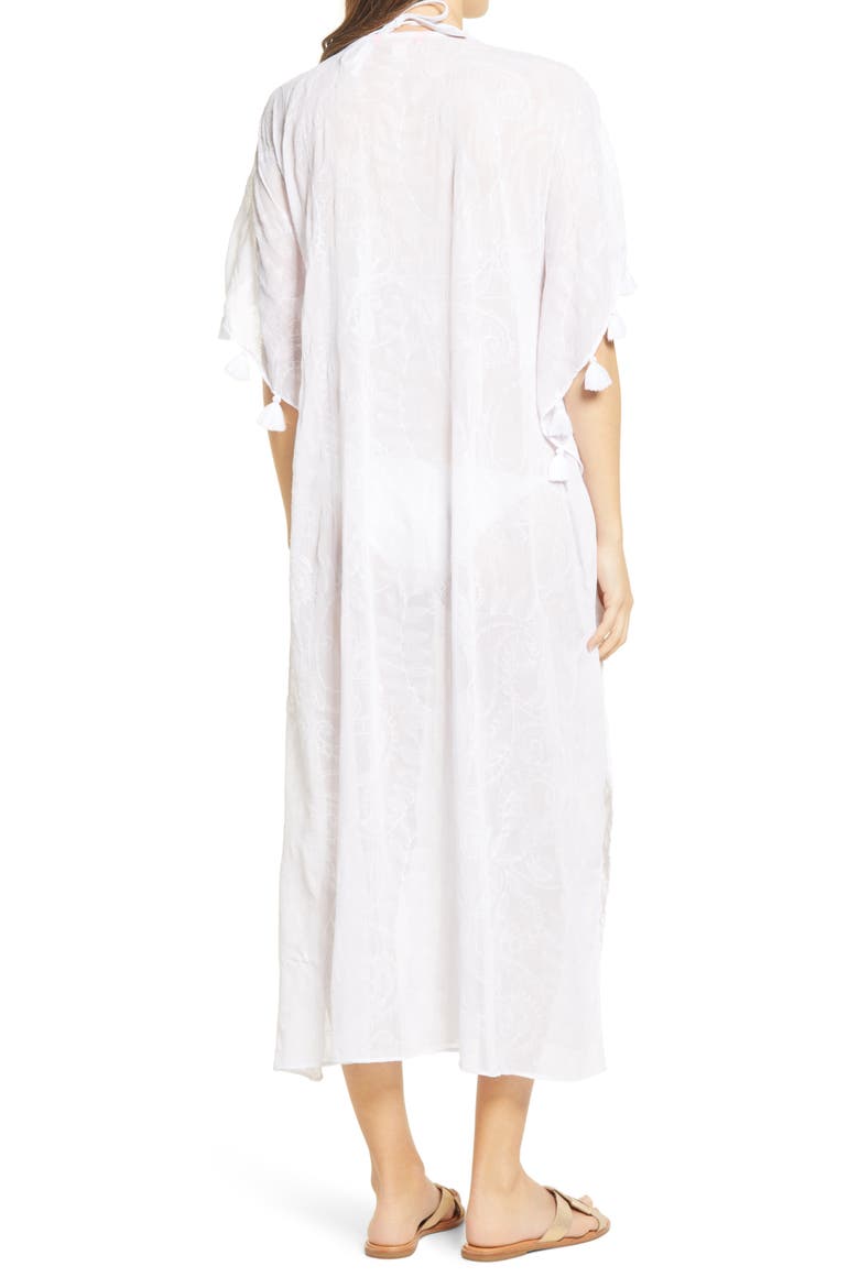 Scheena Tassel Midi Cover-Up, Alternate, color, RESORT WHITE