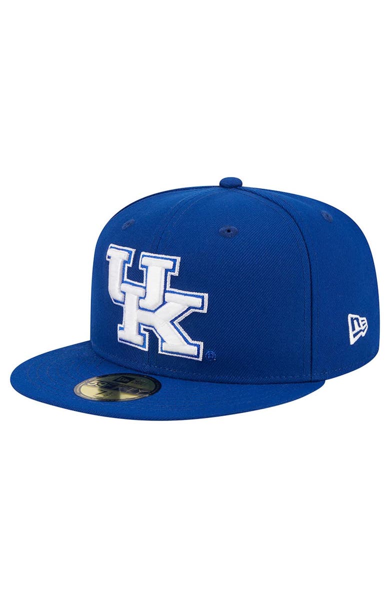 New Era Men's New Era Royal Kentucky Wildcats 59FIFTY Fitted Hat, Alternate, color,