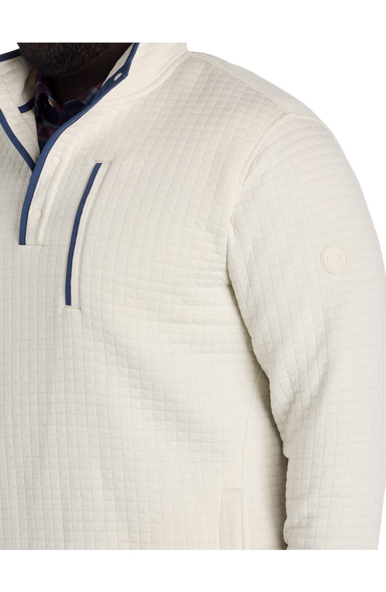 vineyard vines Big & Tall Quilted Navigator 1/4-Snap Pullover, Alternate, color, Stone