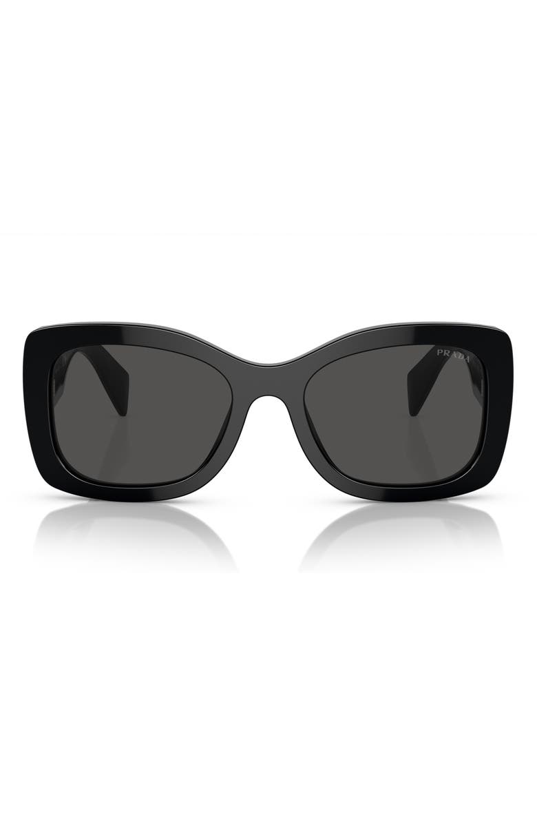 Prada 56mm Oval Sunglasses, Main, color, 