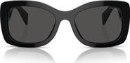 Prada 56mm Oval Sunglasses