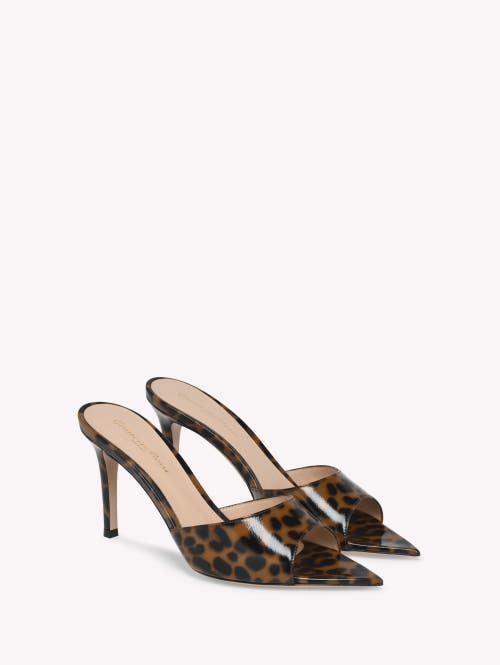 Gianvito Rossi Elle 85 Mule In Brown