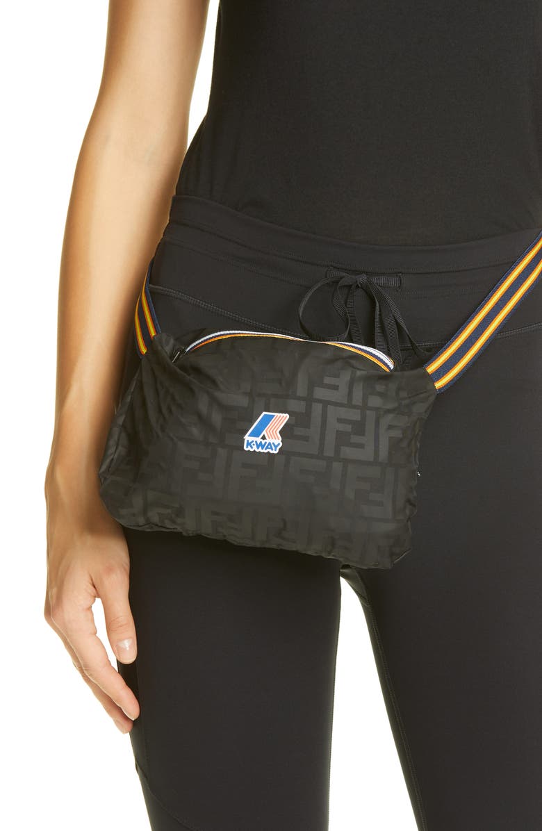 Fendi x K-Way<sup>®</sup> Hooded Reversible Waterproof Windbreaker, Alternate, color,