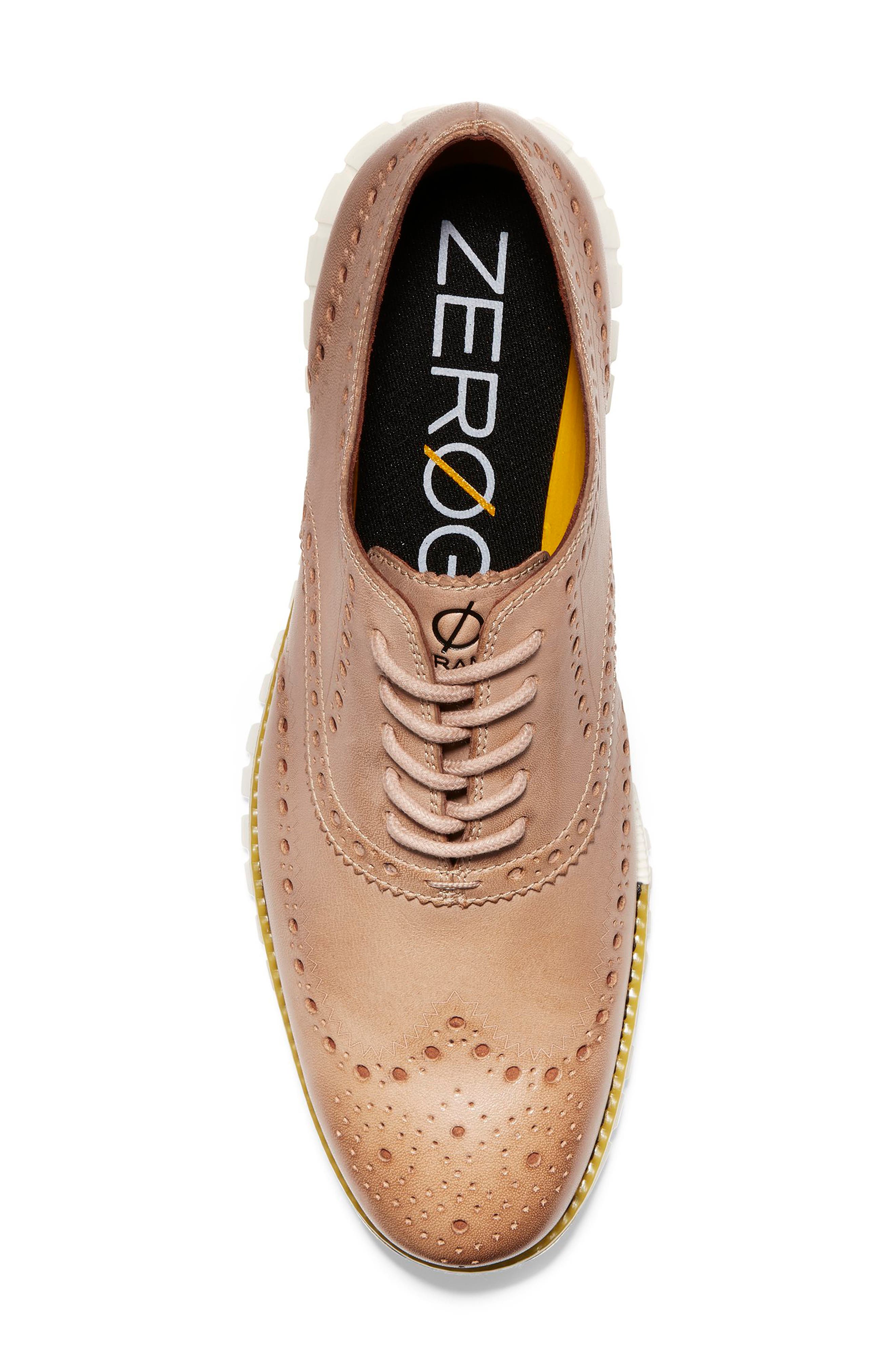 'ZeroGrand' Wingtip, Alternate, color, BEIGE/ GOLDEN ROD/ OPTIC WHITE