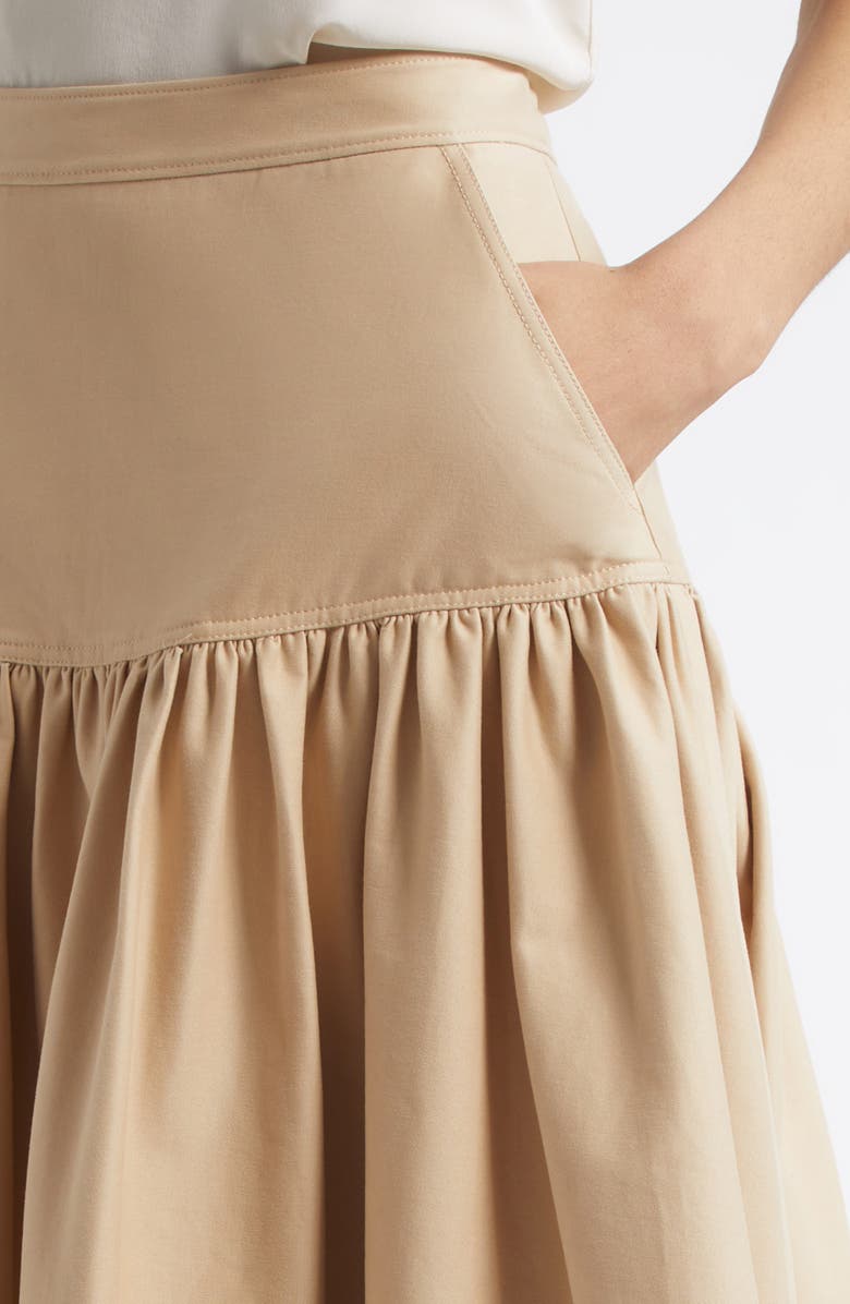 Cinq à Sept Ryan Brushed Twill Midi Skirt, Alternate, color, 