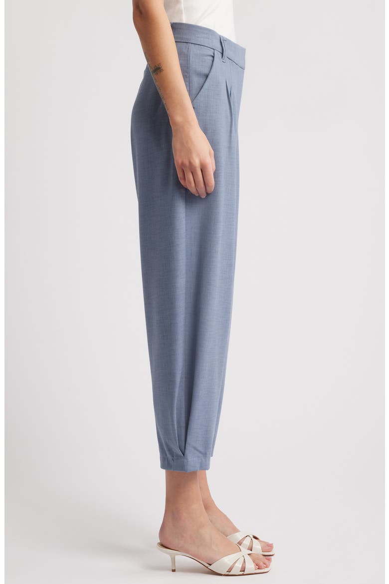 Skyrise Pleated Barrel Pants, Alternate, color, INFINITY BLUE