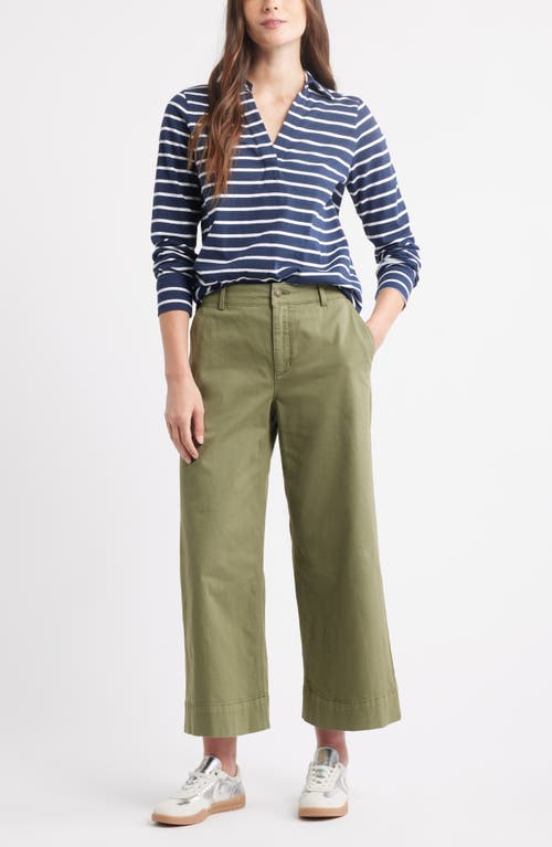 Caslonr Caslon(r) Long Sleeve Knit Johnny Collar Top