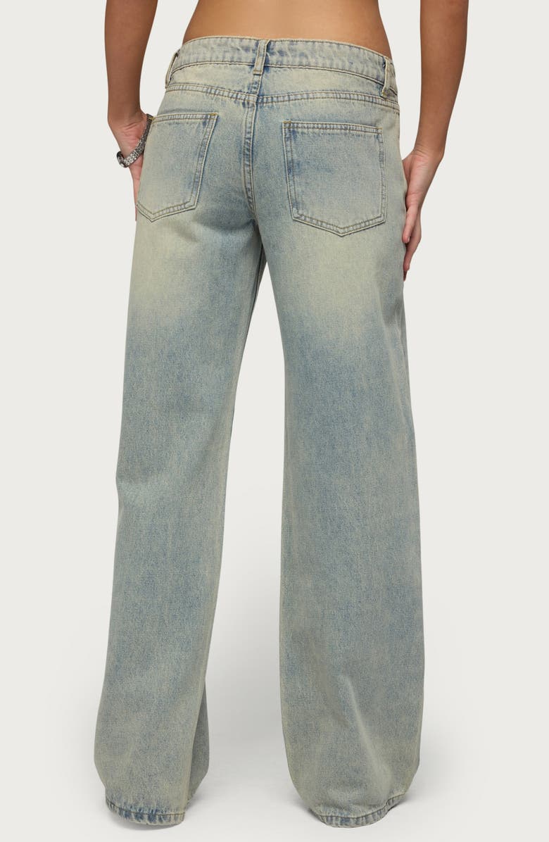 EDIKTED Holly Wide Leg Jeans, Alternate, color, Blue-Vintage-Washed
