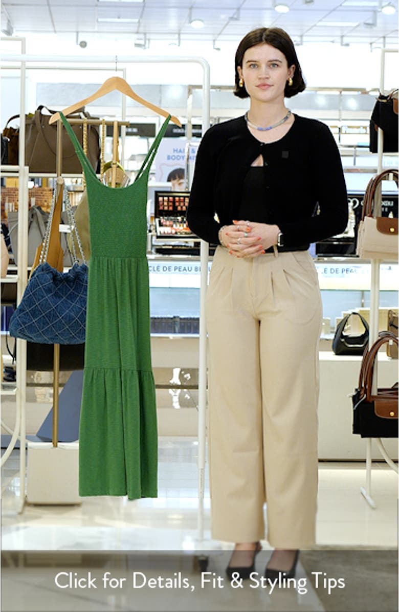 Penelope Smocked Tiered Pima Cotton Midi Sundress, sales video thumbnail