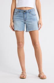 KUT from the Kloth Kity Boyfriend High Waist Cutoff Denim Shorts