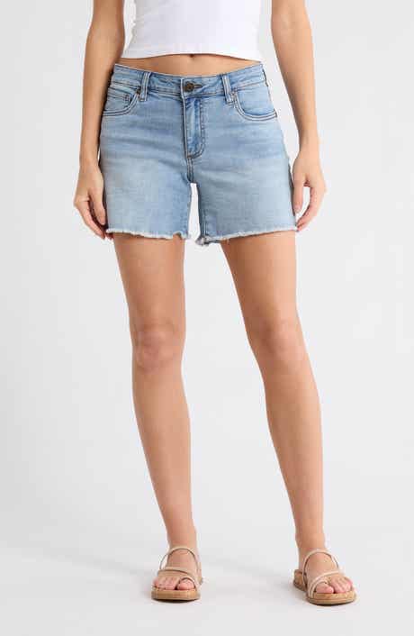 KUT from the Kloth Kity Boyfriend High Waist Cutoff Denim Shorts