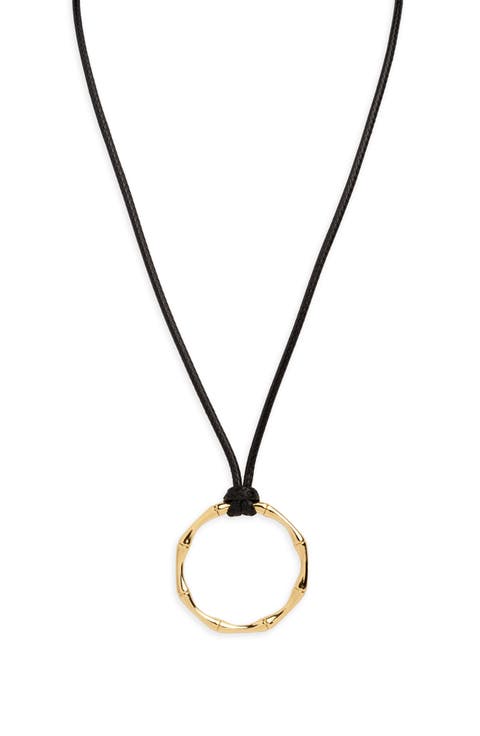 Bamboo Pendant Necklace