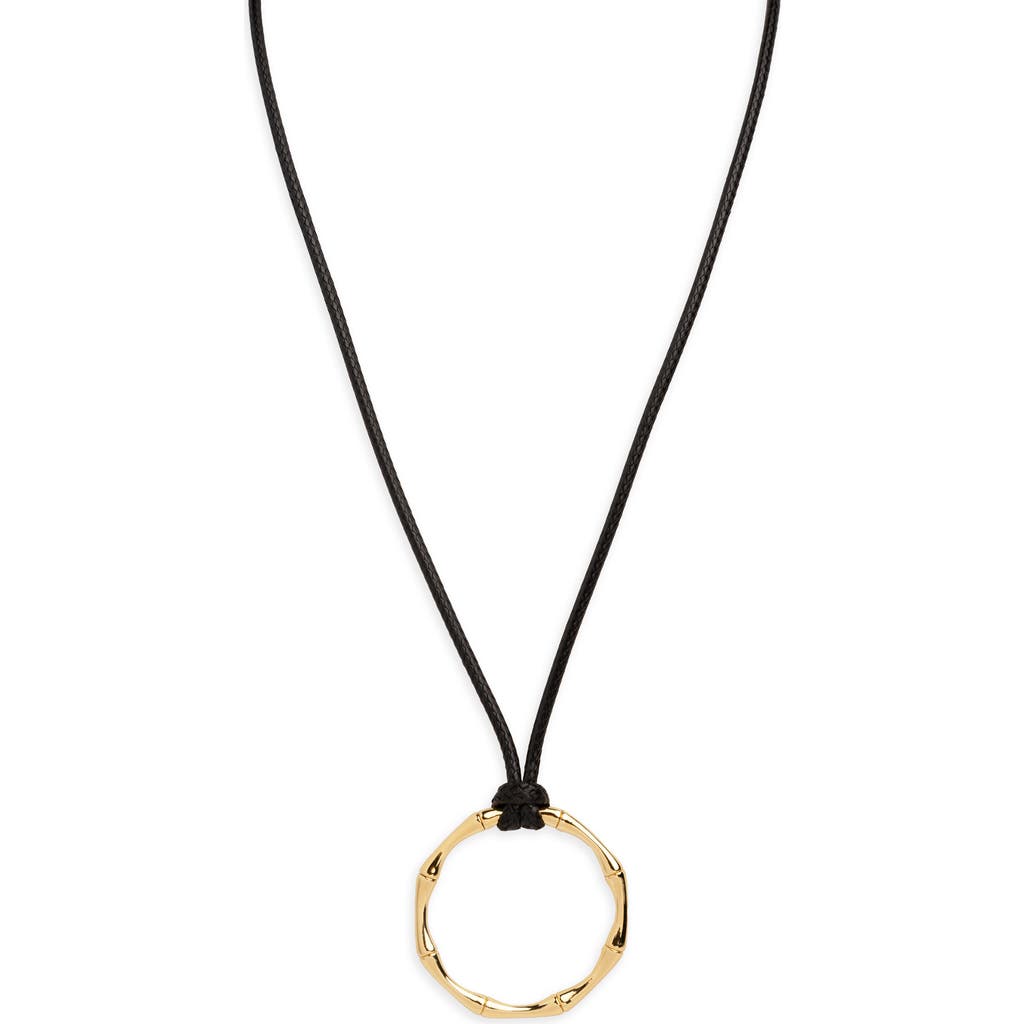 ARGENTO VIVO Bamboo Pendant Necklace in Gold at Nordstrom