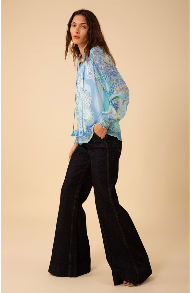 Hale Bob Lucia Chiffon Top, Alternate, color,