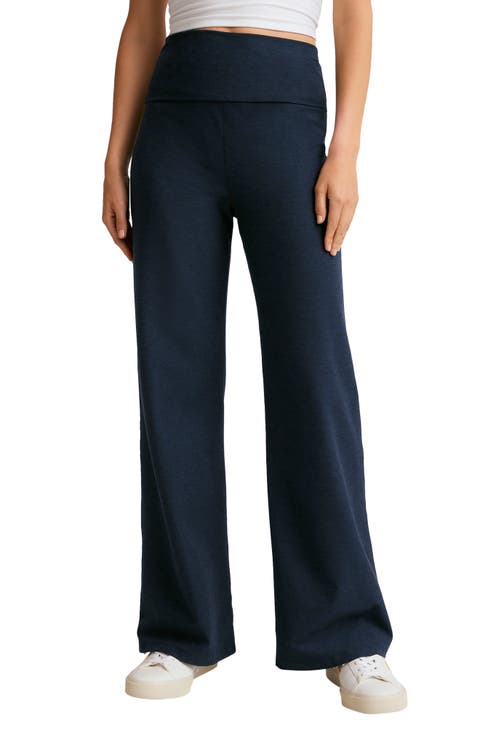 Space Dye Wide Leg Pants