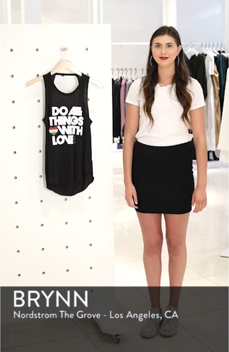 Do All Things with Love Open Back Tank, sales video thumbnail