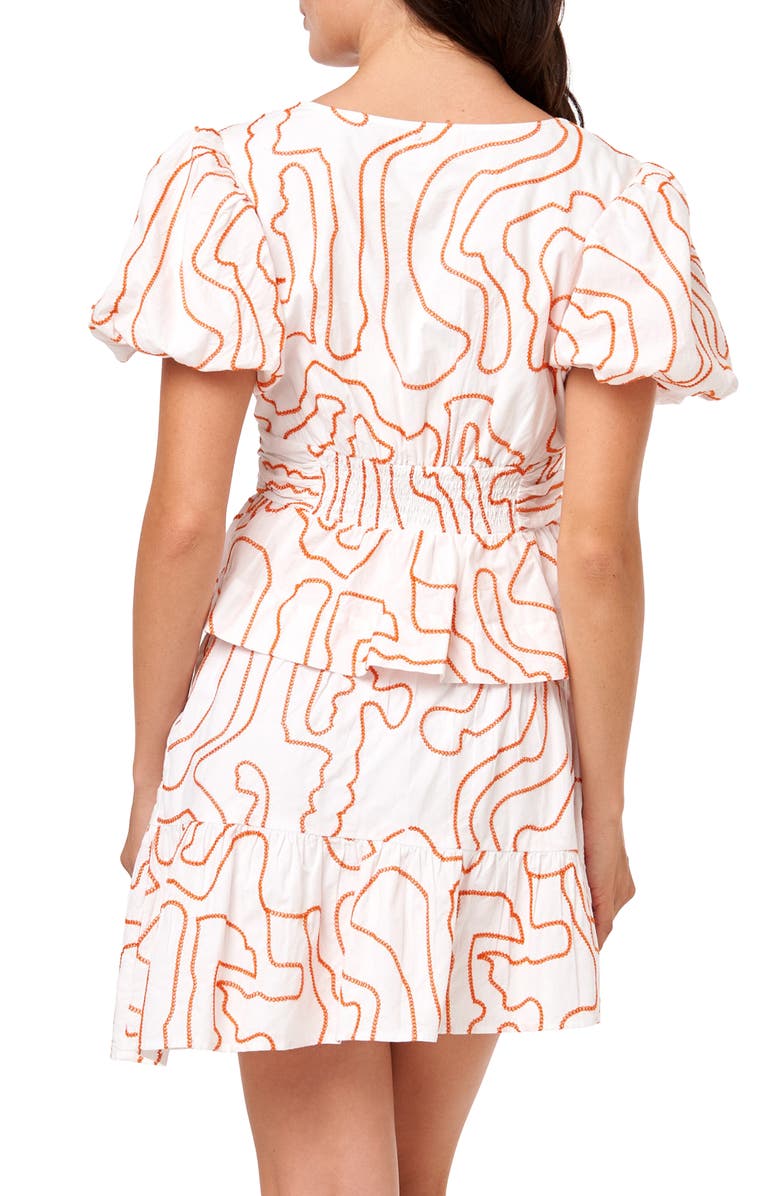 CIEBON Wilma Peplum Hem Top, Alternate, color, White