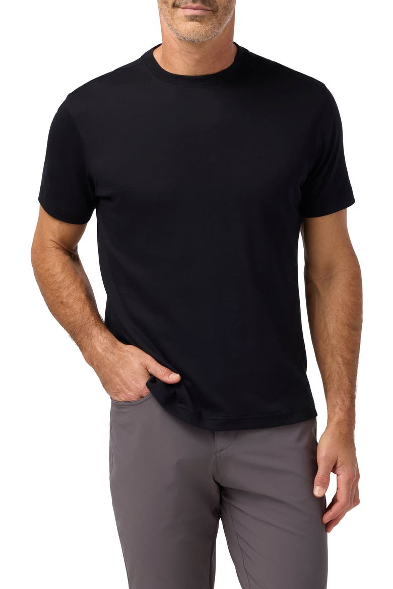 Palmer Solid Pima Cotton T-Shirt, Main, color, BLACK