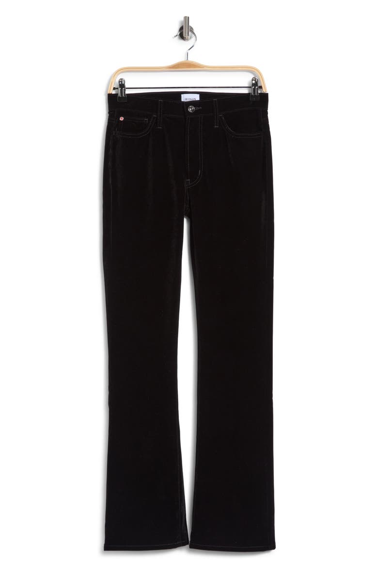 Blair Velvet Bootcut Pants, Main, color, BLACK VELVET