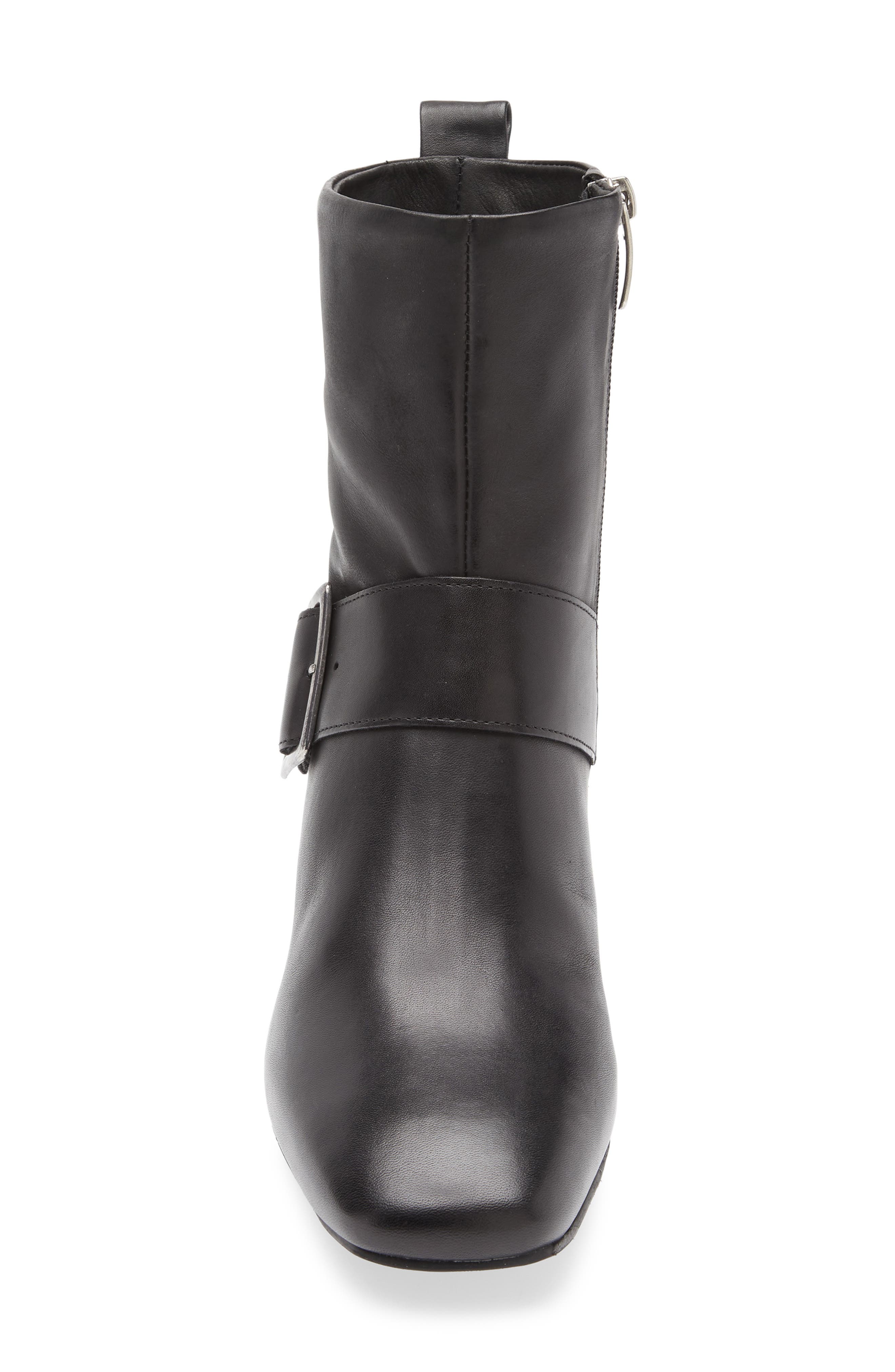 Chocolat Blu Dutch Bootie, Alternate, color, Black Leather