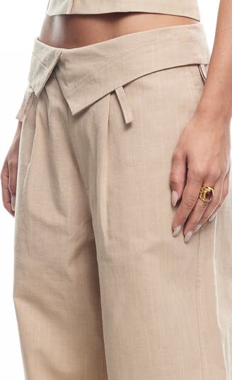 Slouched Tie Up Jeans