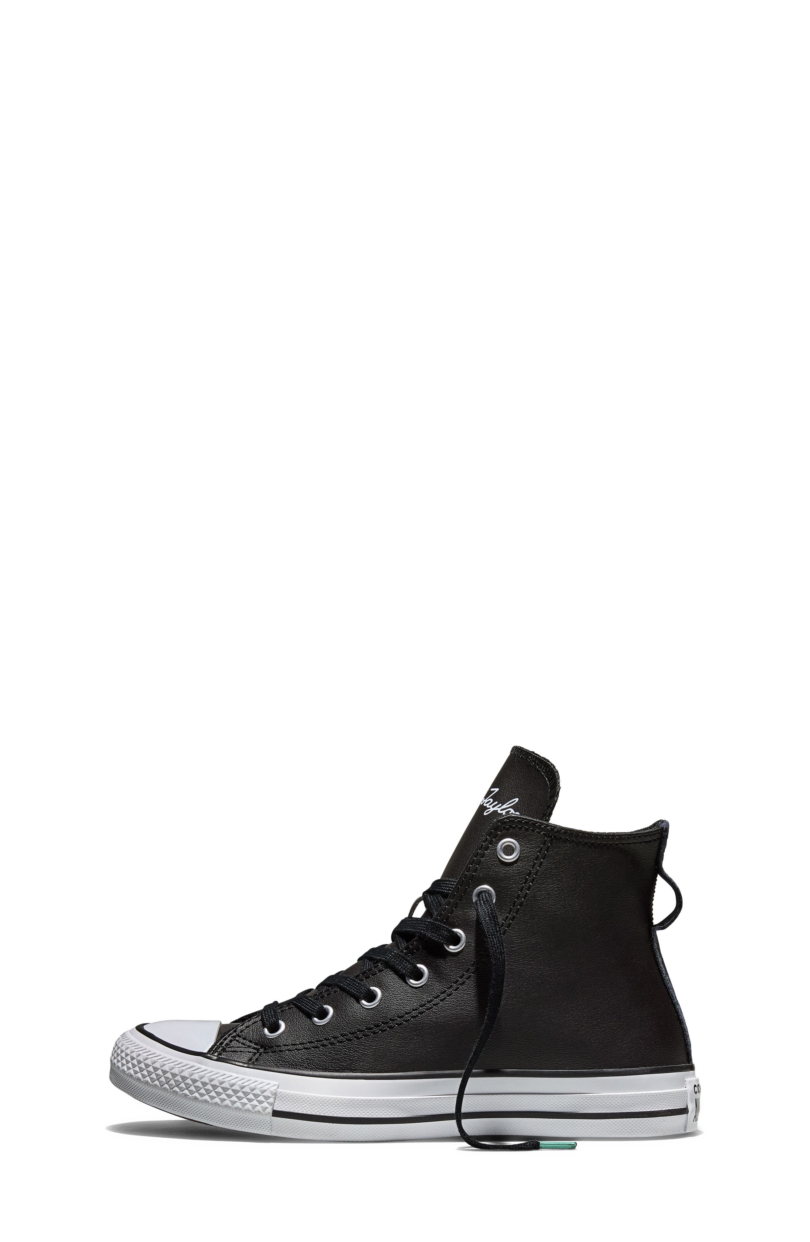 Kids' Chuck Taylor All Star Chalk Talk High Top Sneaker, Alternate, color, BLACK/ DARKER GREY/ WHITE