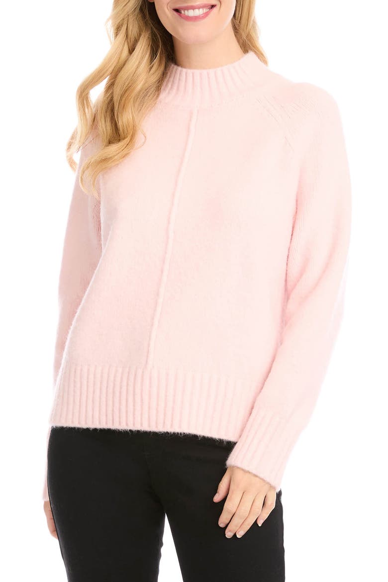 Turtleneck Sweater, Main, color, ROSE