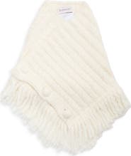 Moncler Fringe Alpaca & Wool Blend Cabled Rib Scarf