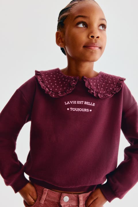 Sweatshirt With Collar