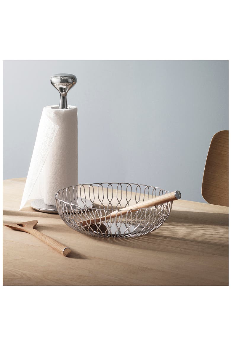 Alfredo Small Bread Basket, Alternate, color, SILVER