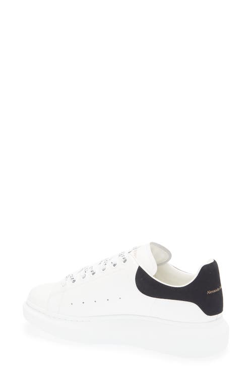 Shop Alexander Mcqueen Mcqueen Oversized Sneaker In White/black