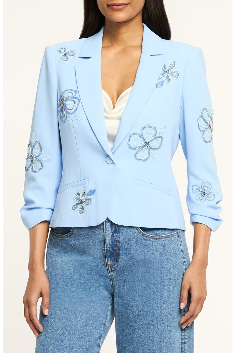 Beaded Floral Jacket, Main, color, BLUE WISTERIA MULTI