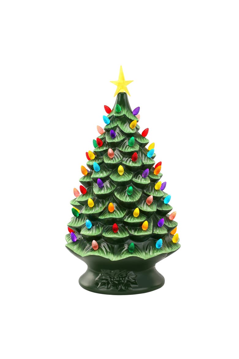 24 in. Nostalgic Ceramic Tree, Main, color, Green