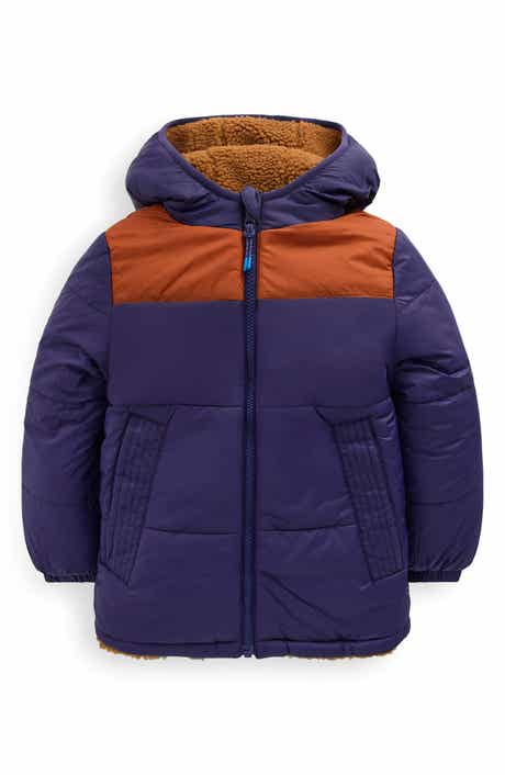 Mini Boden Kids' Reversible Fleece Hooded Jacket