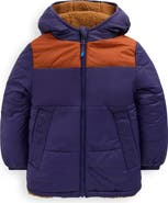 Mini Boden Kids' Reversible Fleece Hooded Jacket