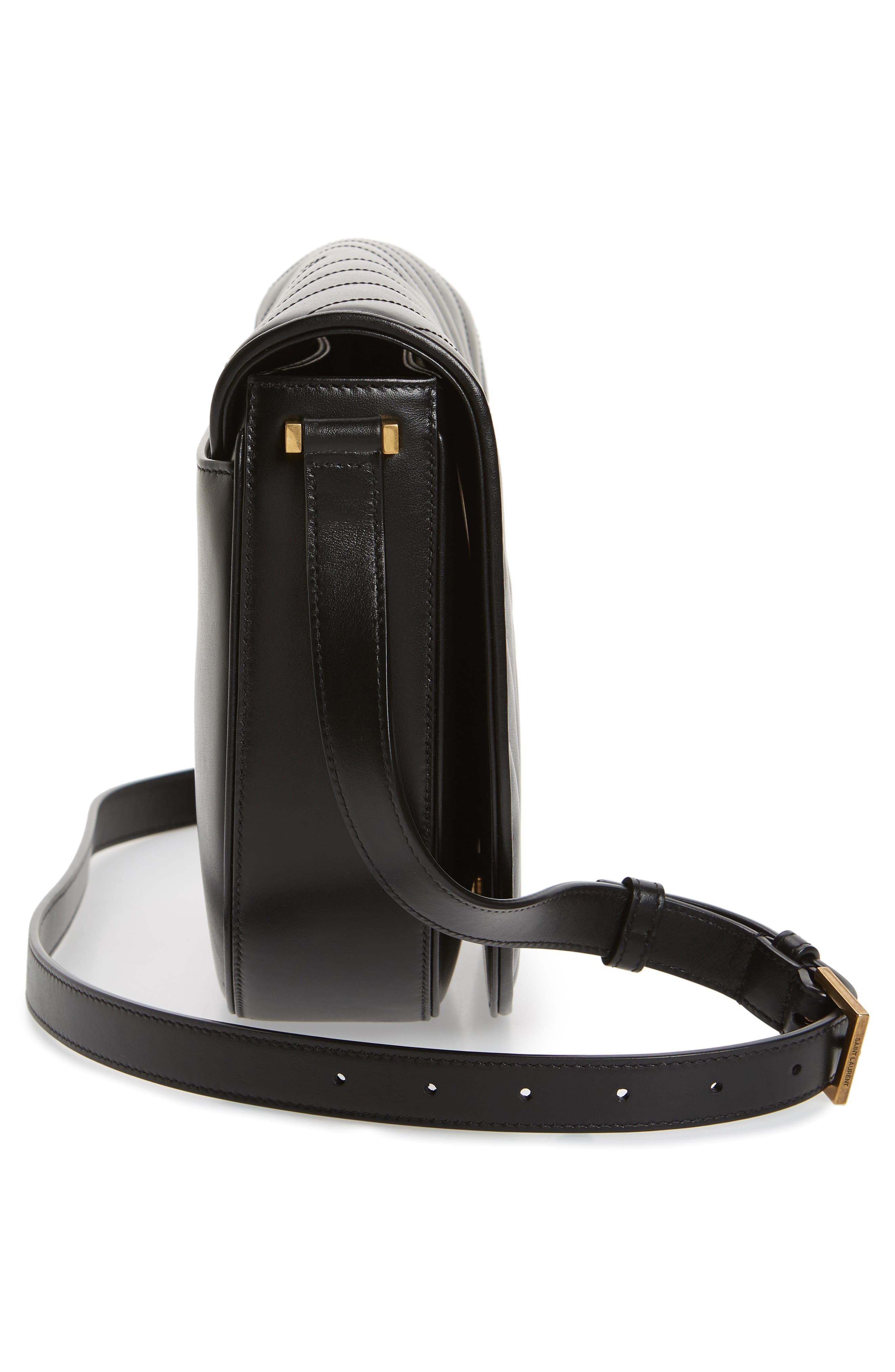 Saint Laurent Joan Quilted Leather Shoulder Bag, Alternate, color, 