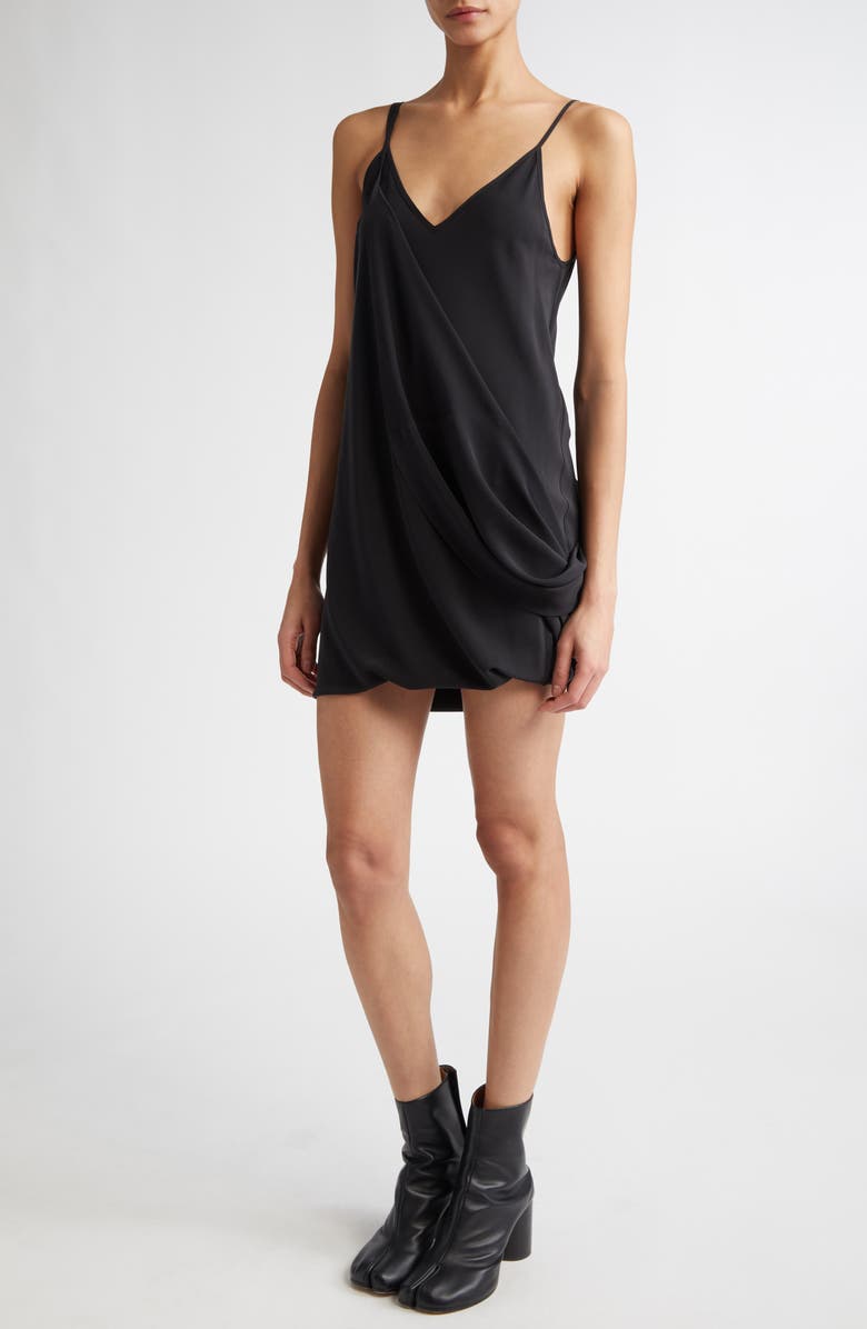 MM6 Maison Margiela Convertible Silk Slipdress, Alternate, color, 