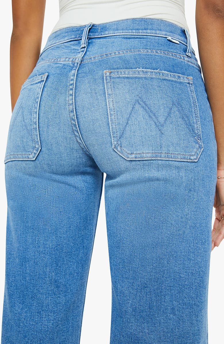 MOTHER The Maven Patch Pocket Ankle Wide Leg Jeans, Alternate, color,