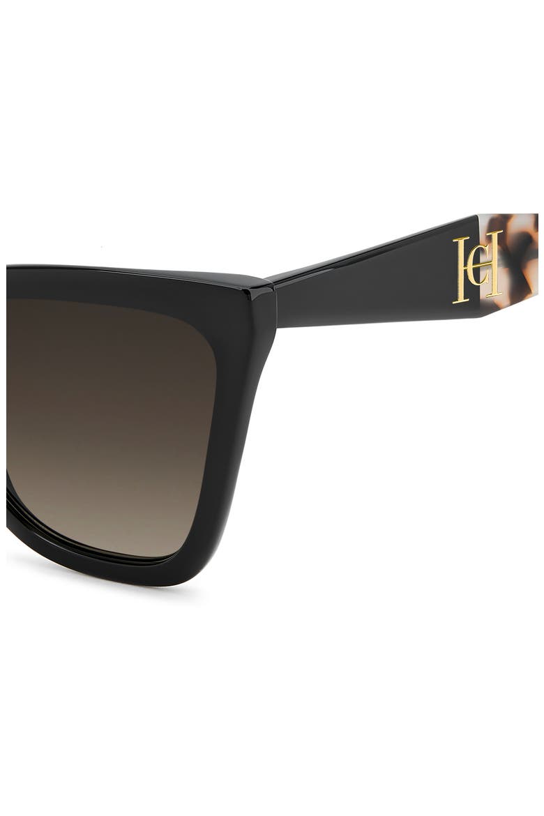 59mm Gradient Cat Eye Sunglasses, Alternate, color, BLACK/ BROWN
