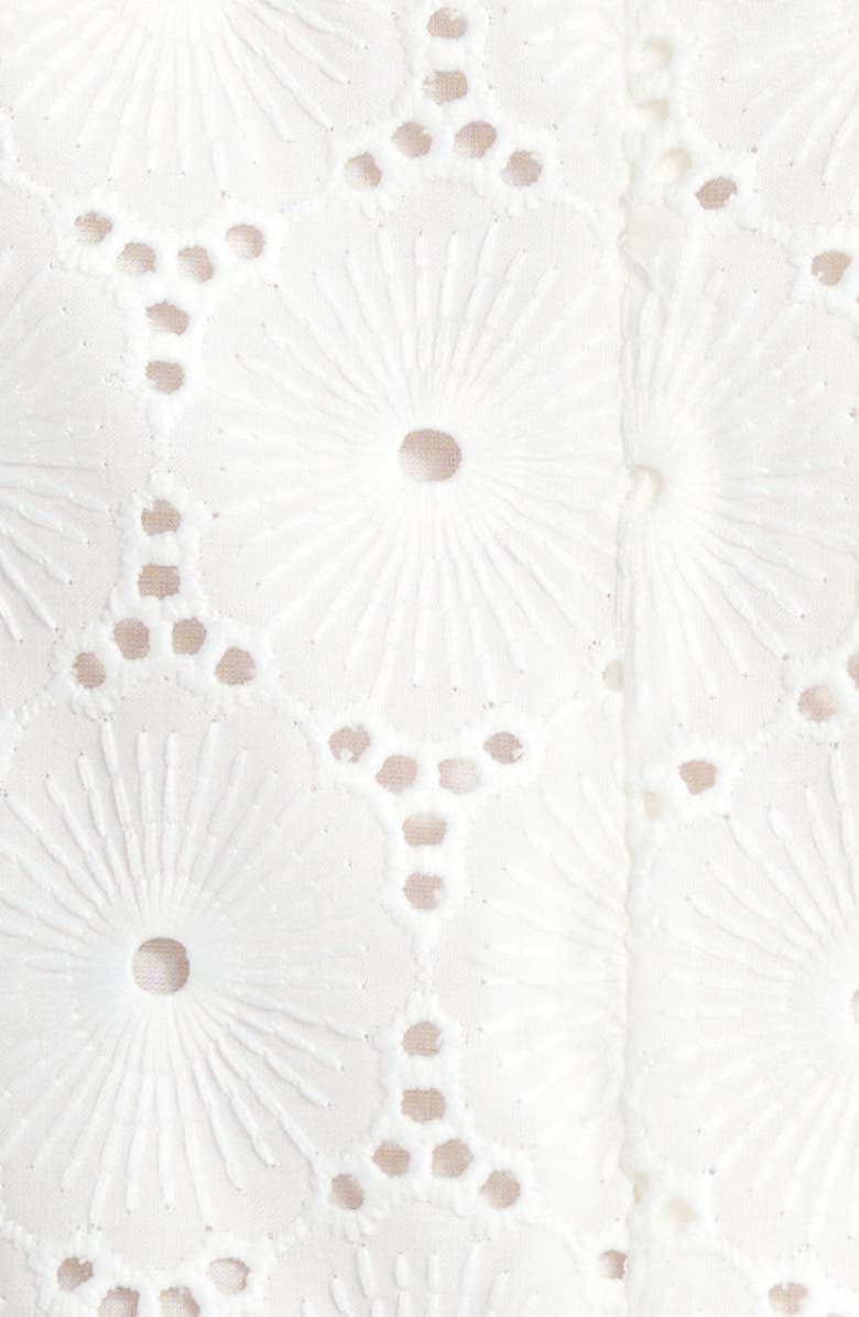 Faithfull the Brand Rosella Eyelet Romper, Alternate, color, Dolce Broderie White
