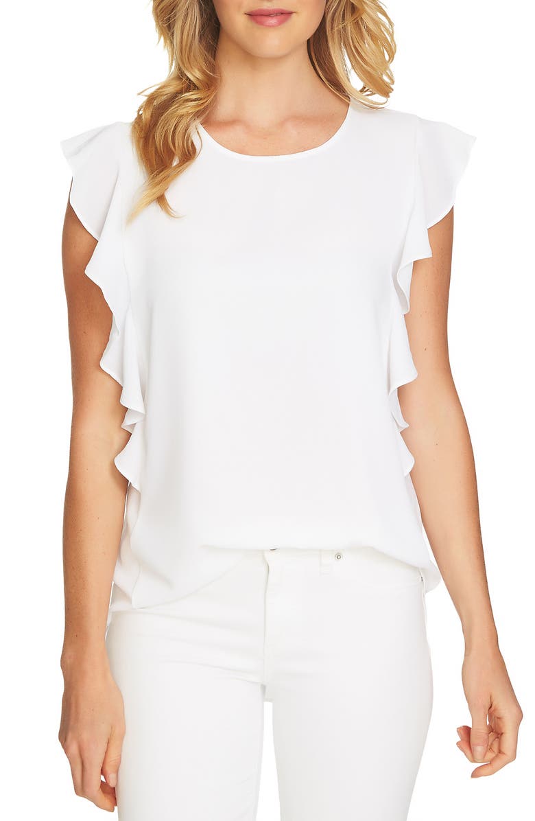 CeCe Cascading Ruffle Top, Main, color, 