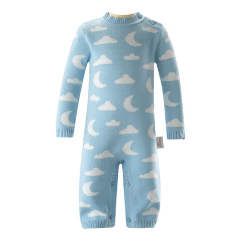 Cloud & Moon Knit Playsuit