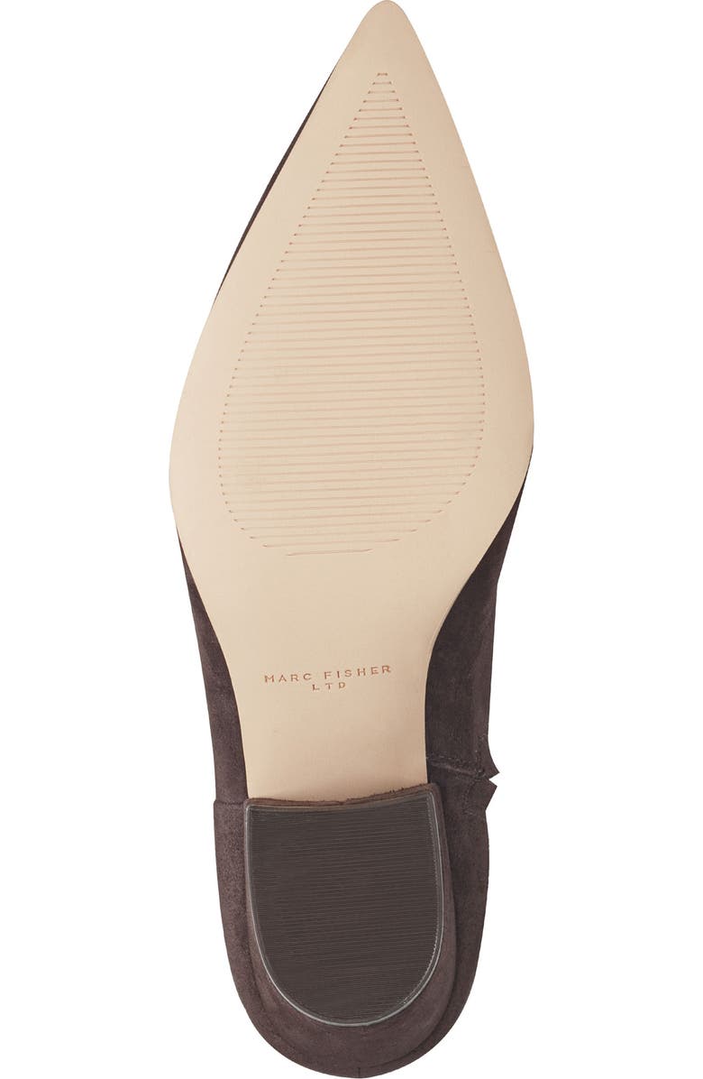 Marc Fisher LTD Mavey Pointed Toe Bootie, Alternate, color, Dark Brown