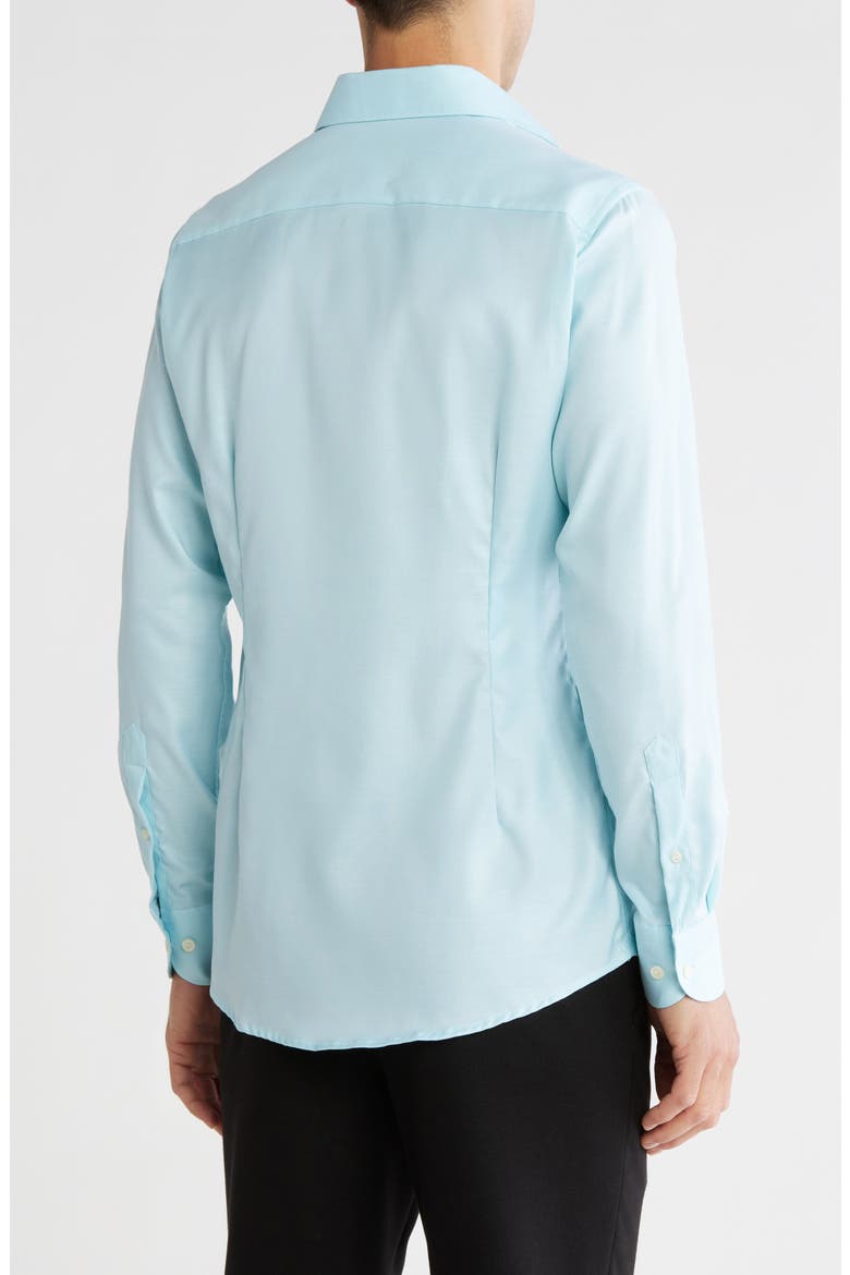 Contemporary Fit Cotton & Lyocell Blend Dress Shirt, Alternate, color, LIGHT BLUE