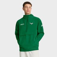 Nike Men's Nike Kelly Green Philadelphia Eagles Sideline Alt Pack Anorak Half-Zip Hoodie Jacket